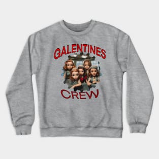 Galentines crew cartoon style Crewneck Sweatshirt